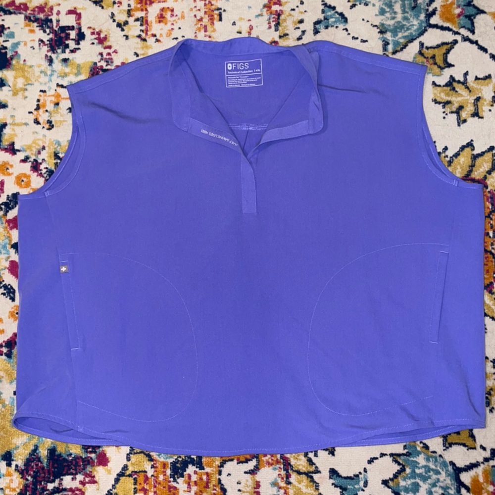 FIGS Blueberry color-Rafaela oversized top 4xl